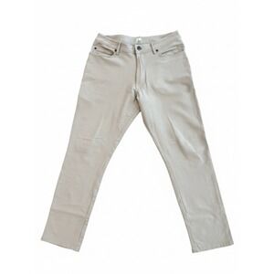 Swet Tailor Men Pants Beige Size 32x30 Chino Performance Slim Fit Stretch Casual